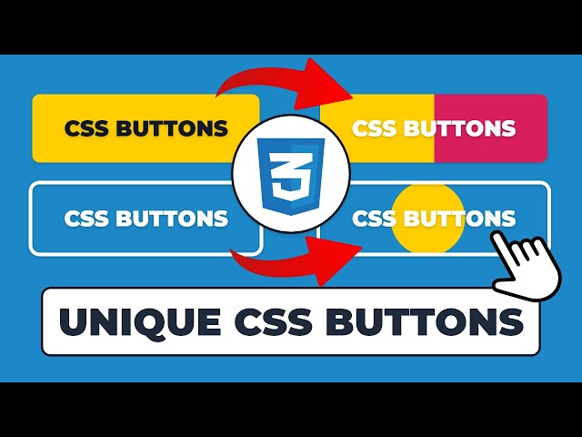 Build 5 UNIQUE CSS Only Buttons | Easy HTML/CSS Tutorial