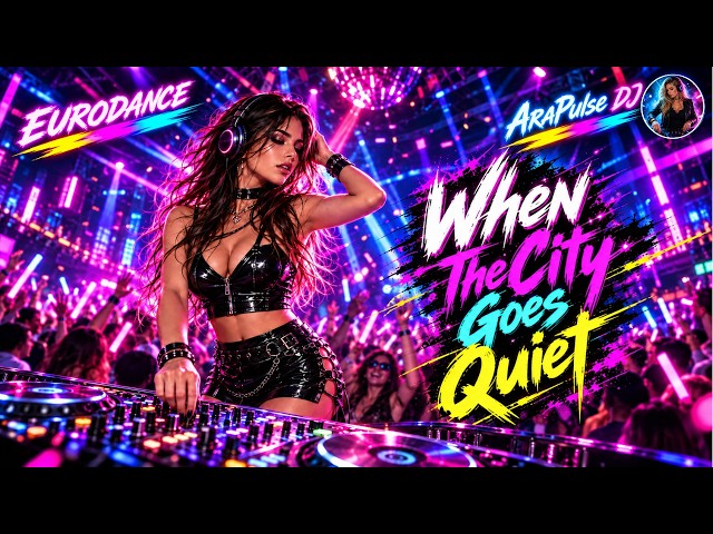 AuraPulse DJ- When The City Goes Quiet | Eurodance | EDM | Synthpop | #eurodance #90s #remix