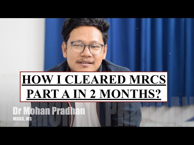 MRCS Part A preparation in two months!