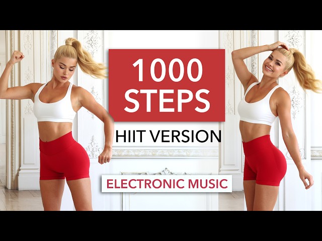 1000 STEPS HIIT - max. calories burned in 10min - zone 4-5 cardio