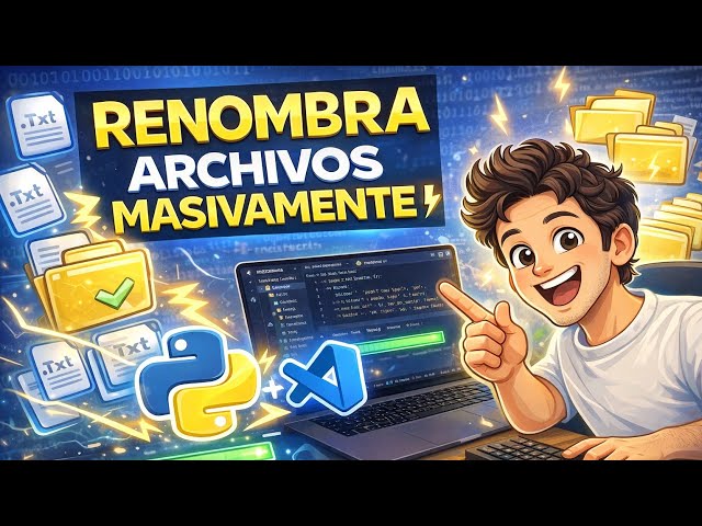🚀 Automatiza tus archivos con Python 🐍 | Renombra cientos en segundos ⚡📂