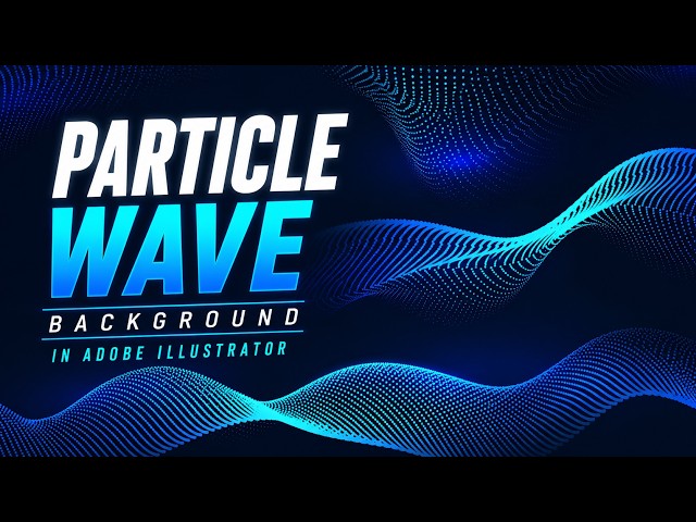 Modern Abstract Particle Mesh Background | Illustrator Tutorial