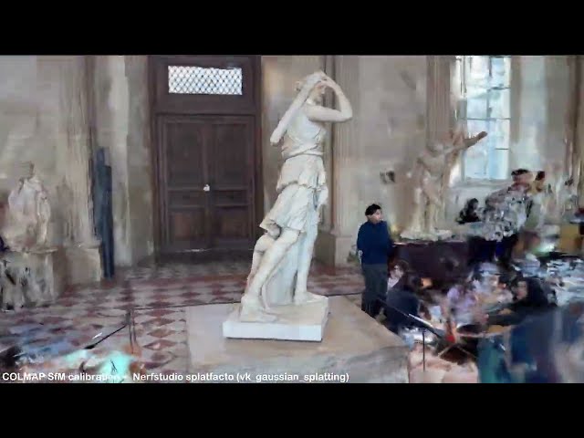 Gaussian Splatting of Diana of Versailles