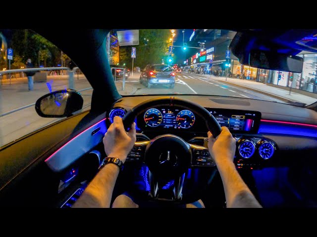 Mercedes AMG CLA 35 Night (306HP) | POV Test Drive #774 Joe Black