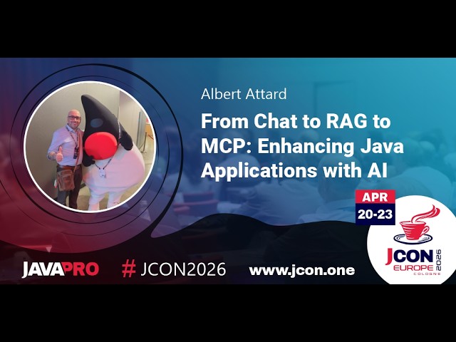 From Chat to RAG to MCP: Enhancing Java Applications with AI | Albert Attard (EN)