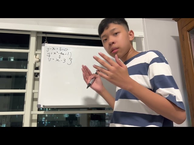 Simultaneous Equations involving Quadratics and Linear Equations