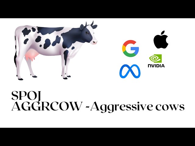 Aggressive Cows | Binary Search on Answer Explained | C++ | DSA Interview Problem