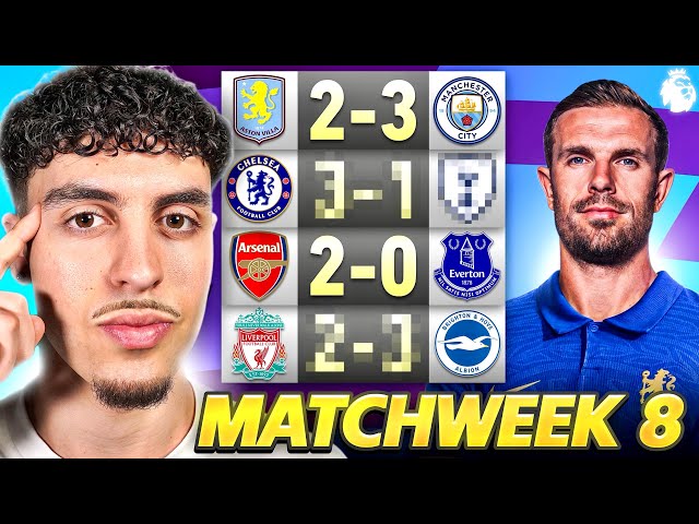 Premier League MATCHWEEK 8 Predictions!