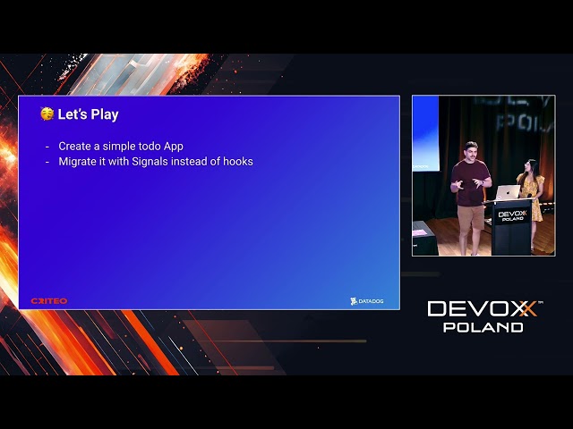 Signals vs React Hooks: Battle for Clean Code • Henry Lagarde, Estelle Thou • Devoxx Poland 2024