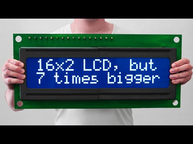 I Built a 7 Times Bigger Arduino LCD Display (And It Actually Works!)