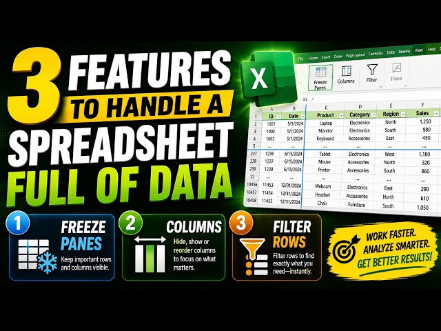 EXCEL : Three Powerful Spreadsheet Features