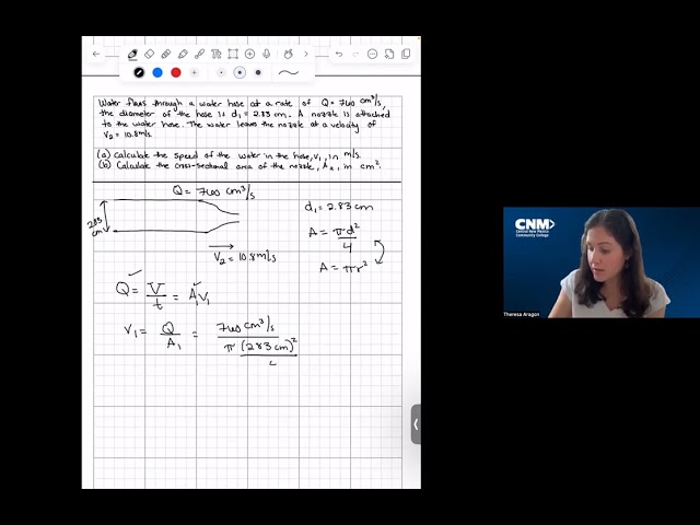 Module 12: Flow Rate and Continuity  Example