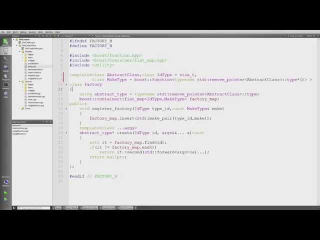 Building factories in C++ with boost::factory