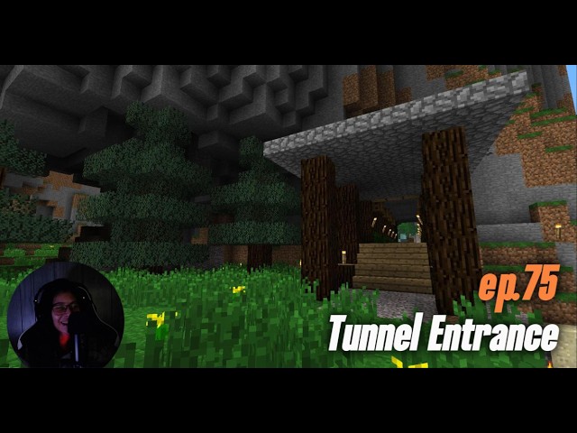 ASMR Gaming | New Tunnel Entrance to Base | Minecraft Beta Ep. 75 | Ear to Ear Soft Whispers 😴