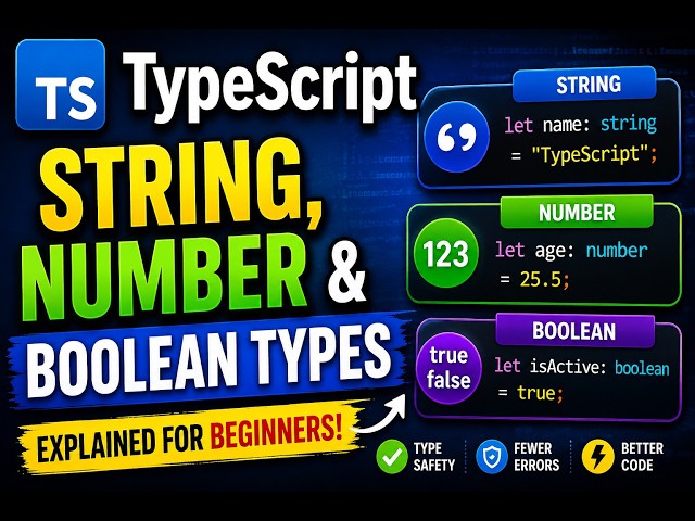TypeScript String, Number and Boolean Types Explained