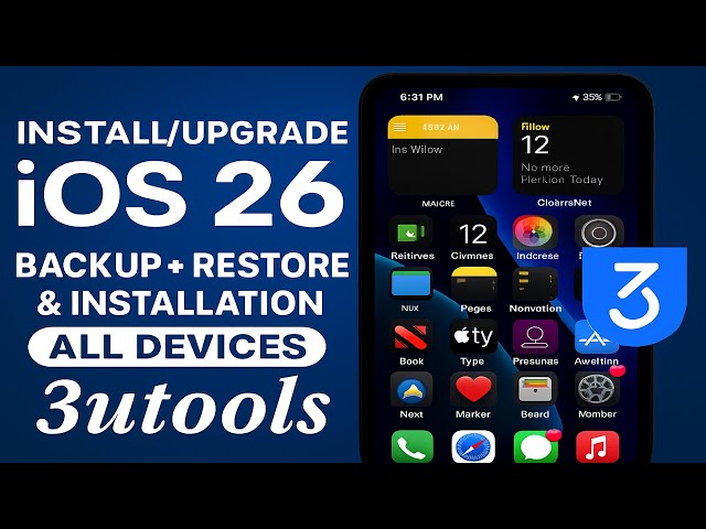 How to install iOS 26 with 3utools | Backup/Restore | Get iOS 26 on iPhone/iPad | No Data Loss Guide