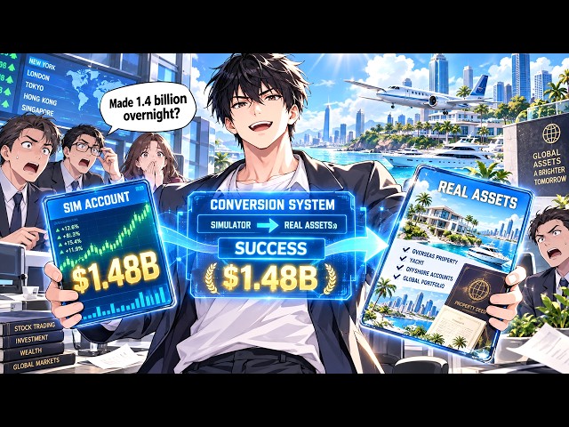 Broke Boy Tests His New Conversion System, Turning a $1.48B Overseas Stock Simulator Account Real!