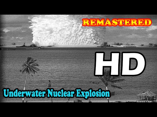 HD High Quality Underwater test explosion blast atomic bomb testing 1946