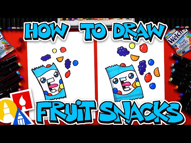 How To Draw Funny Fruit Snacks