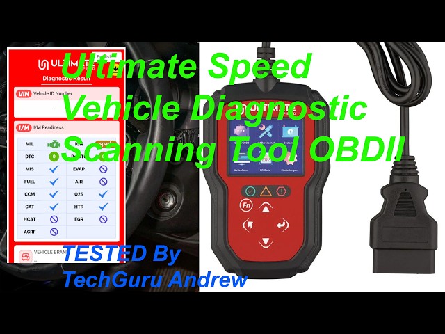 Ultimate Speed Vehicle Diagnostic and Scanning Tool OBDII USOBD A1