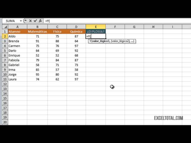 AND Function in Excel