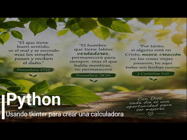 Python Usando tkinter para crear una calculadora