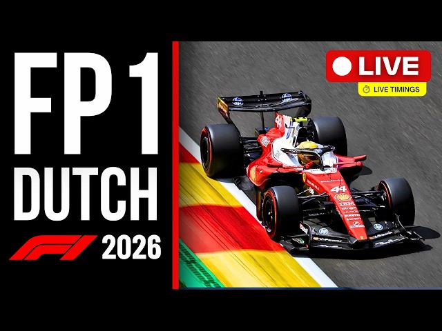 🔴 F1 LIVE - DUTCH GP FP1 - Live Timing & Commentary