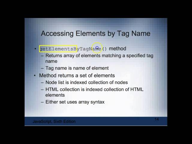 Chapter 5: Working with the Document Object Model & DHTML