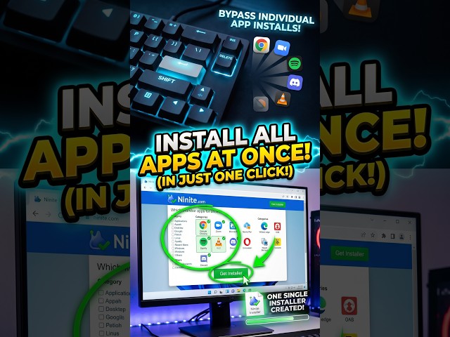 How to Install All PC Software at Once! 🚀 | Ninite.com Tutorial #makeeasy #shorts