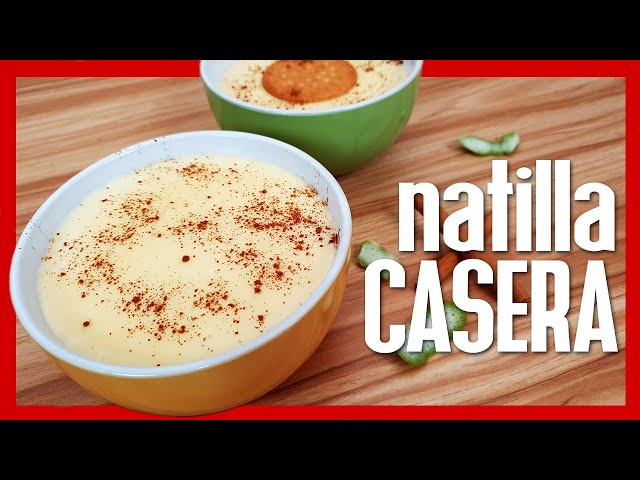 😋 NATILLAS CASERAS ► Cómo Hacer Natilla con Vainilla Huevo y Maizena