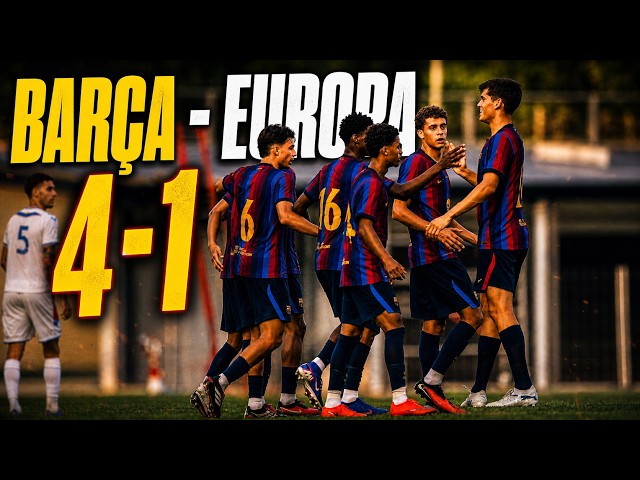 🔥 Barça 4-1 Europa | RESUMEN de la Goleada en el PRIMER PARTIDO de pretemporada, sin Adeyemi ⚽💥