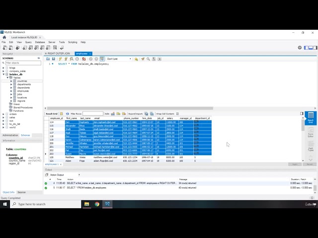 4  The RIGHT OUTER JOIN