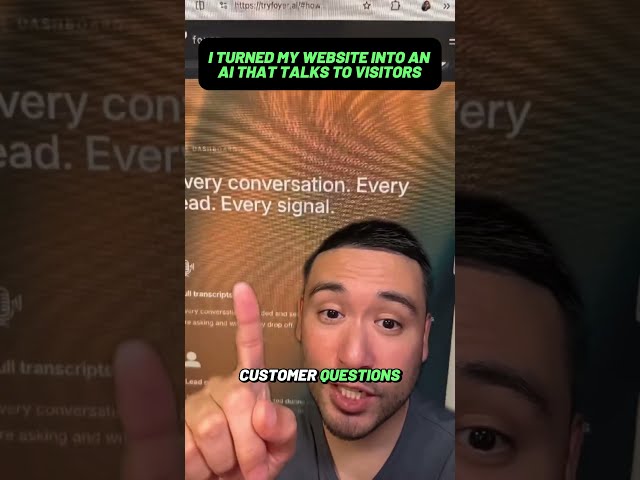 I Turned My Website Into an AI That Talks to Visitors (Using Foyer)