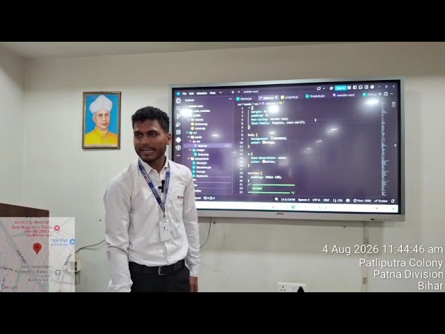 Portfolio Website Using React.js Created by: Deepak, BCA PPU 3rd Year Student