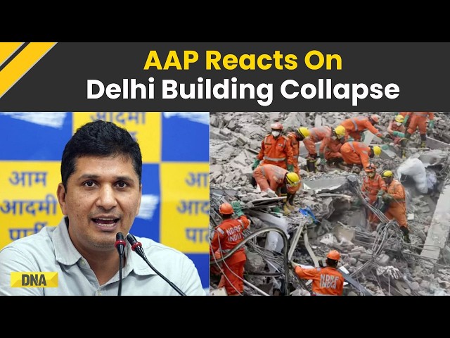 Delhi News: AAP's Saurabh Bharadwaj Reacts To Tragic Saket Building Collapse | Rekha Gupta
