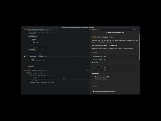 Solving Neetcode: [13] Product Of Array Except Self