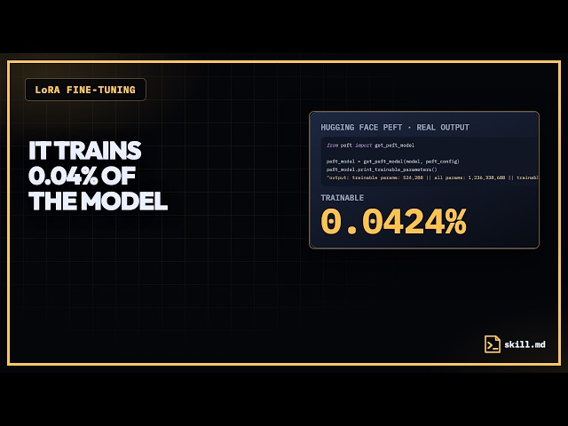 LoRA Trains 10,000x Fewer Parameters. So Why Does It Still Work?