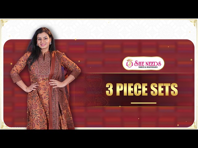 3 Piece Sets ✨ | Elegant & Trendy Collection | She Needs Saree World 💖