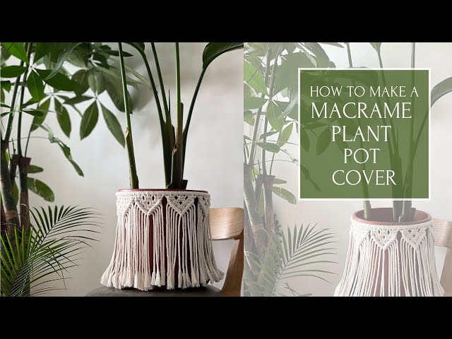 How To Make A Macrame Planter/Pot Cover (with Stand) | EASY Macrame Tutorial