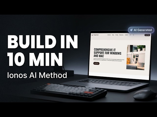 Build a WordPress Website in 10 Minutes Using Ionos AI (2026 Tutorial)