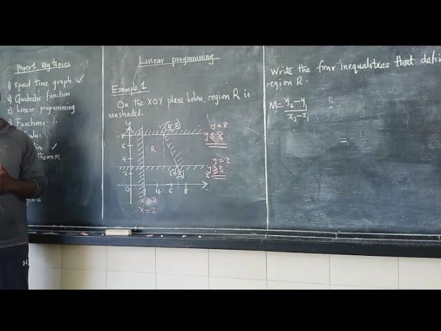 GCE paper 1, Linear programming (simplified)
