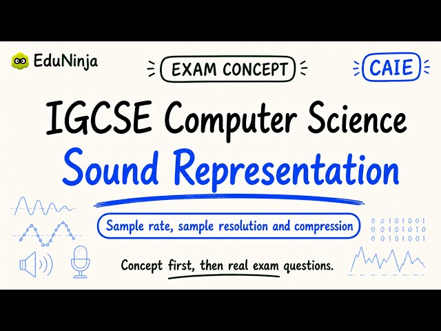 Sound Representation: Concept + Exam Practice - IGCSE Computer Science CAIE | EduNinja