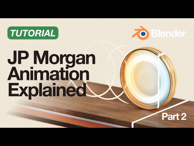 How to Create Animation like JP Morgan in Blender! – part 2