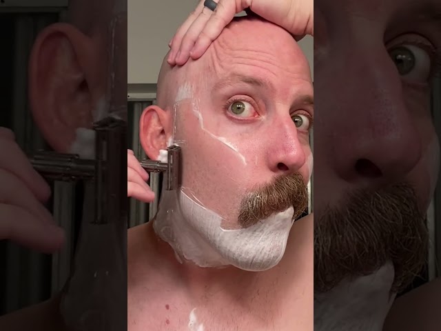 ASMR shave super scratchy itchy scraping raking #shorts
