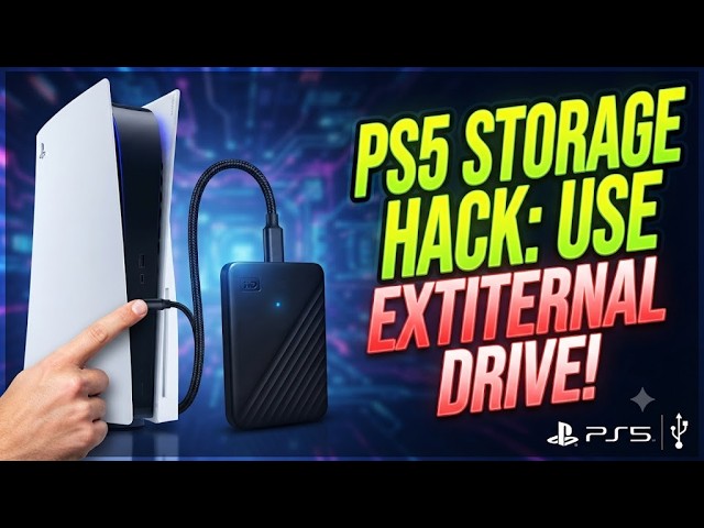 HOW TO USE EXTERNAL USB HARD DRIVE ON PS5