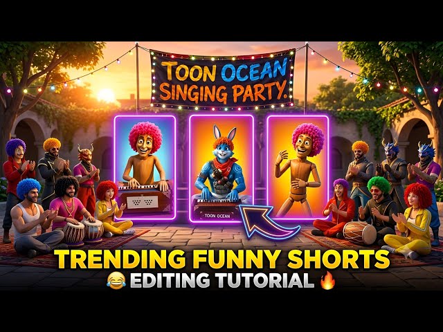 😂Viral Funny Shorts Editing Tutorial / Free Fire Singing Party Edit Free Fire AI Shorts Edit