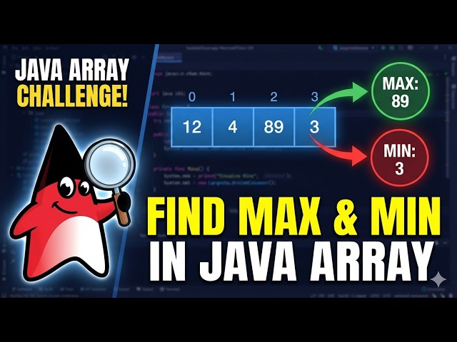 Java Program to Find Maximum and Minimum Element in an Array