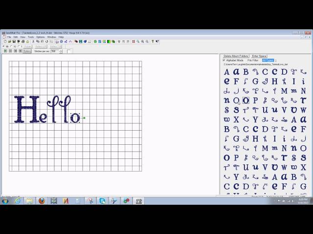 How to Use Purchased Digitized Fonts With Sew-What Pro