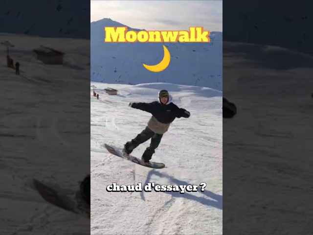 Snowboard Moonwalk 🌙 #snowboard #moonwalk #flatground