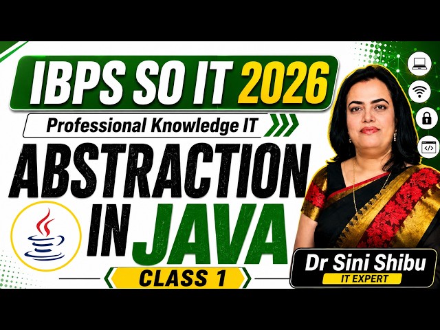 Abstraction in Java || By Dr. Sini Shibu (IT Expert)